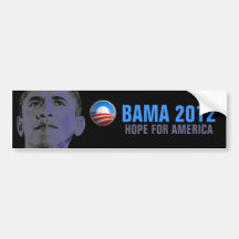 Obama 2012 - Hope for America Bumper Sticker