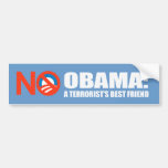 OBAMA - A TERRORIST'S BEST FRIEND BUMPER STICKERS