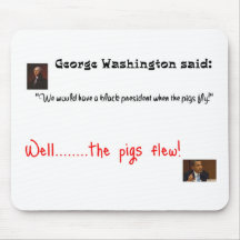 Obama and George Washington Mousepad