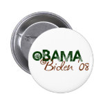 Obama Biden 2008 (Green Edition) Pin