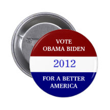 OBAMA BIDEN  2012 Button