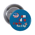Obama Biden Vote for Peace and Love Pins