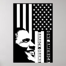 Obama Black and White Print