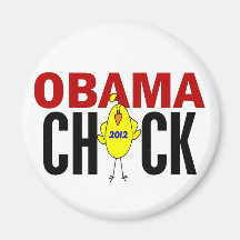 Obama Chick 2012 Refrigerator Magnet