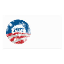 Obama Distressed Symbol Business Card