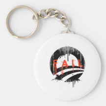 Obama Fail Faded.png Key Chains