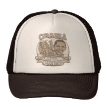 Obama Four More Beers Mesh Hat