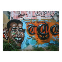 Obama Graffiti Custom Announcements
