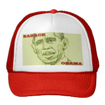 Obama Green Sketch Hat