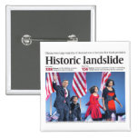 Obama: Historic Landslide Button