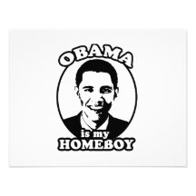 Obama is my homeboy custom invites