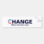 obama logo, Change, What's left after... Bumper Stickers