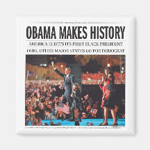 Obama Makes History Magnet