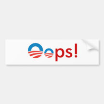 Obama Oops! Bumper Stickers