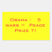 Obama Peace Prize Sticker