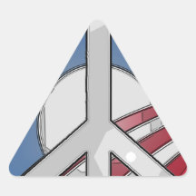 Obama Peace Sign Triangle Sticker