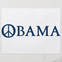 Obama Peace Symbol Flyers