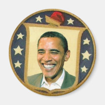 Obama Retro Shield Magnet