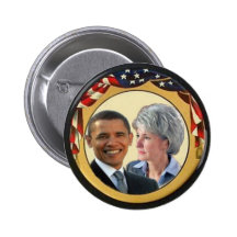 Obama / Sibeluis Retro Flag Button