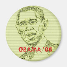 Obama Sketch Magnet