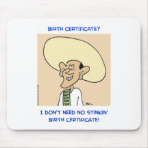 obama stinkin birth certificate need mousepads