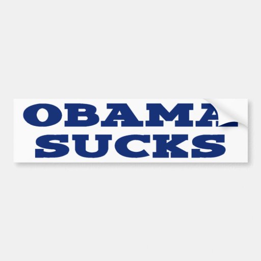 Obama Sucks Bumper Sticker