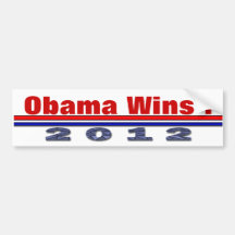 Obama Wins Bumper Stickers