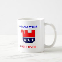 OBAMA WINS GAME OVER MUG