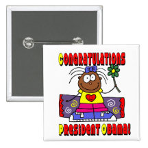 OBAMA WINS KIDS BUTTON