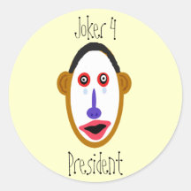 obamajoker, Joker 4, President Round Sticker