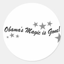 Obamas Magic Is Gone Stickers