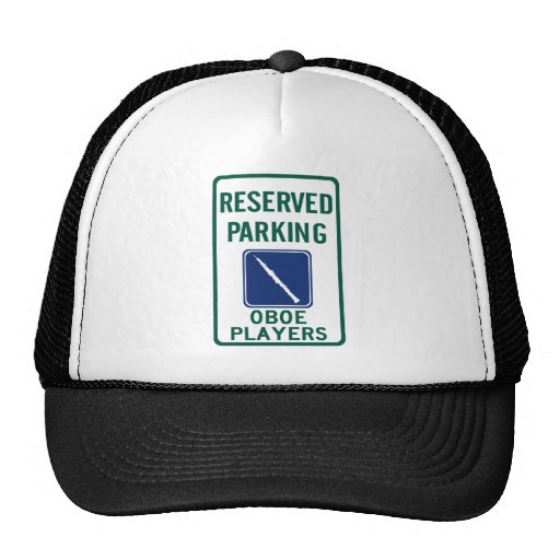 Oboe Players Parking Mesh Hats