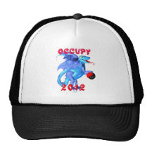 Occupy 2012 - occupy movement water dragon mesh hat