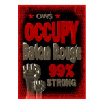 Occupy Baton Rouge OWS protest 99 strong poster posters