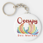 Occupy Des Moines Keychain