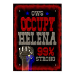 Occupy Helena OWS protest 99 strong poster posters