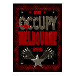 Occupy Melbourne OWS protest 99 strong poster posters
