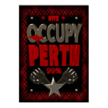 Occupy Perth OWS protest 99 strong poster posters