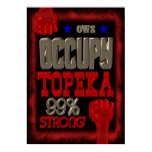 Occupy Topeka OWS protest 99 strong poster posters