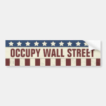 Occupy Wall Street Bumper Stickers