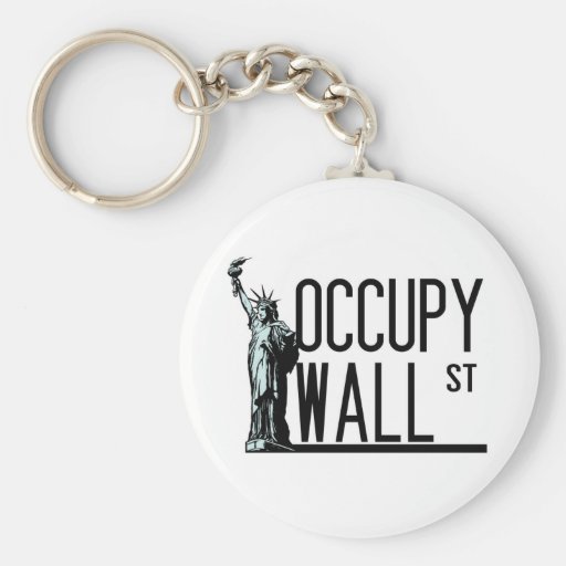 Occupy Wall Street -Statue of Liberty Key Chain
