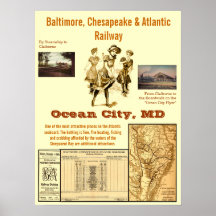 Ocean City, Maryland by Rail Posters