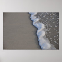 Ocean Foam Tide Beach Sand Poster