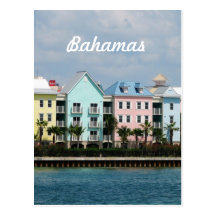 Ocean Front Bahamas Post Card
