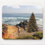 Ocean Front Christmas Tree Mousepad