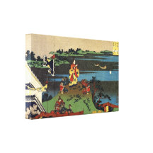 Ocean landscape by Hokusai Gallery Wrapped Canvas