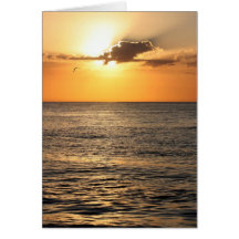 Ocean Sunset Greeting Card