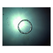 ocean water air ring diver made photo print
