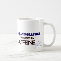 Oceanographer Powered by caffeine Mugs