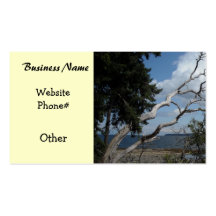 Oceanview with Unique Tree Business Card Templates